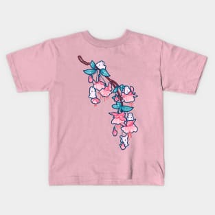 Fuchsia Bunnies Kids T-Shirt